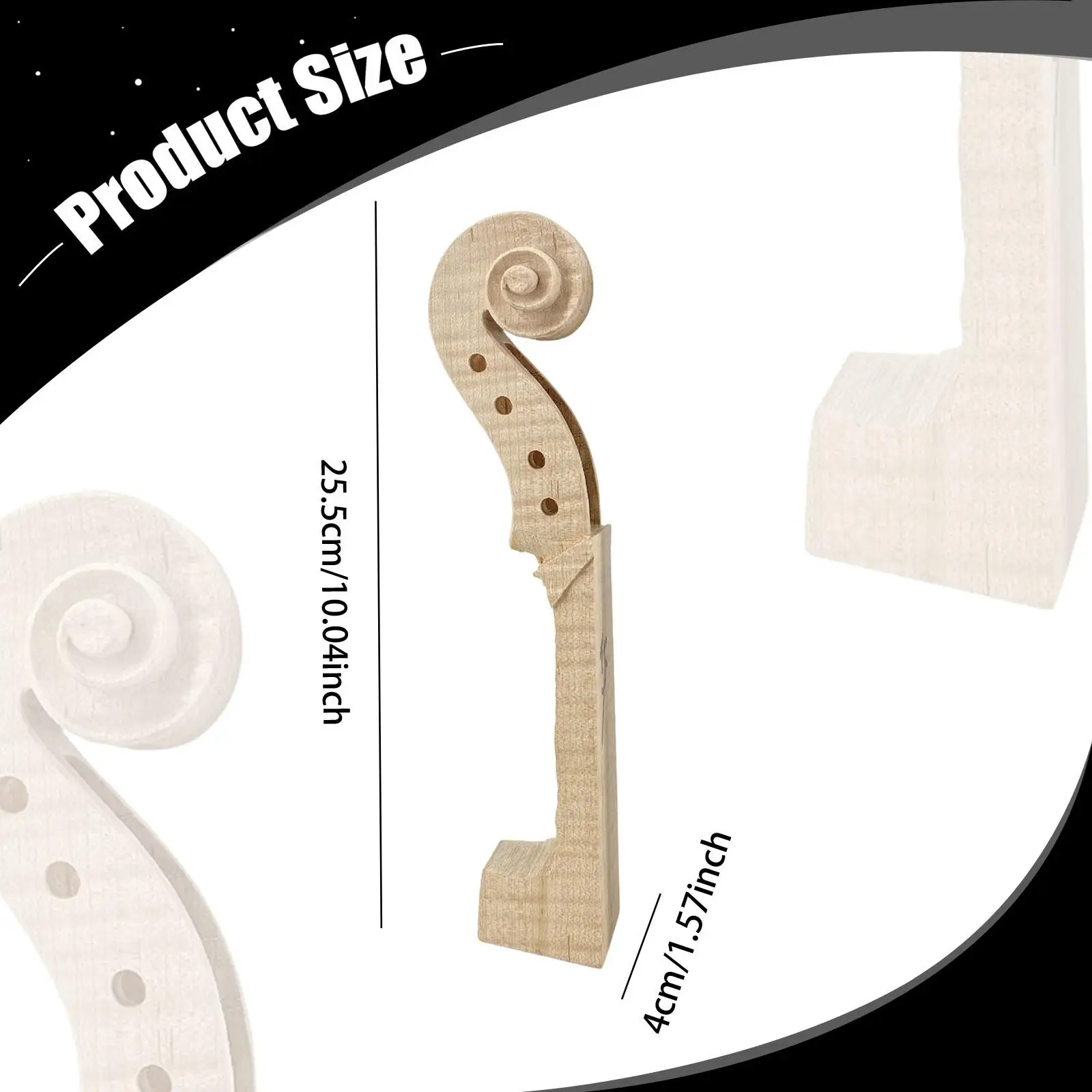 tete-de-manche-de-violon-en-bois-4-4-non-peinte-lisse-haute-performance-piece-de-rechange-pour-luthier-et-reparation-d'instruments-de-musique