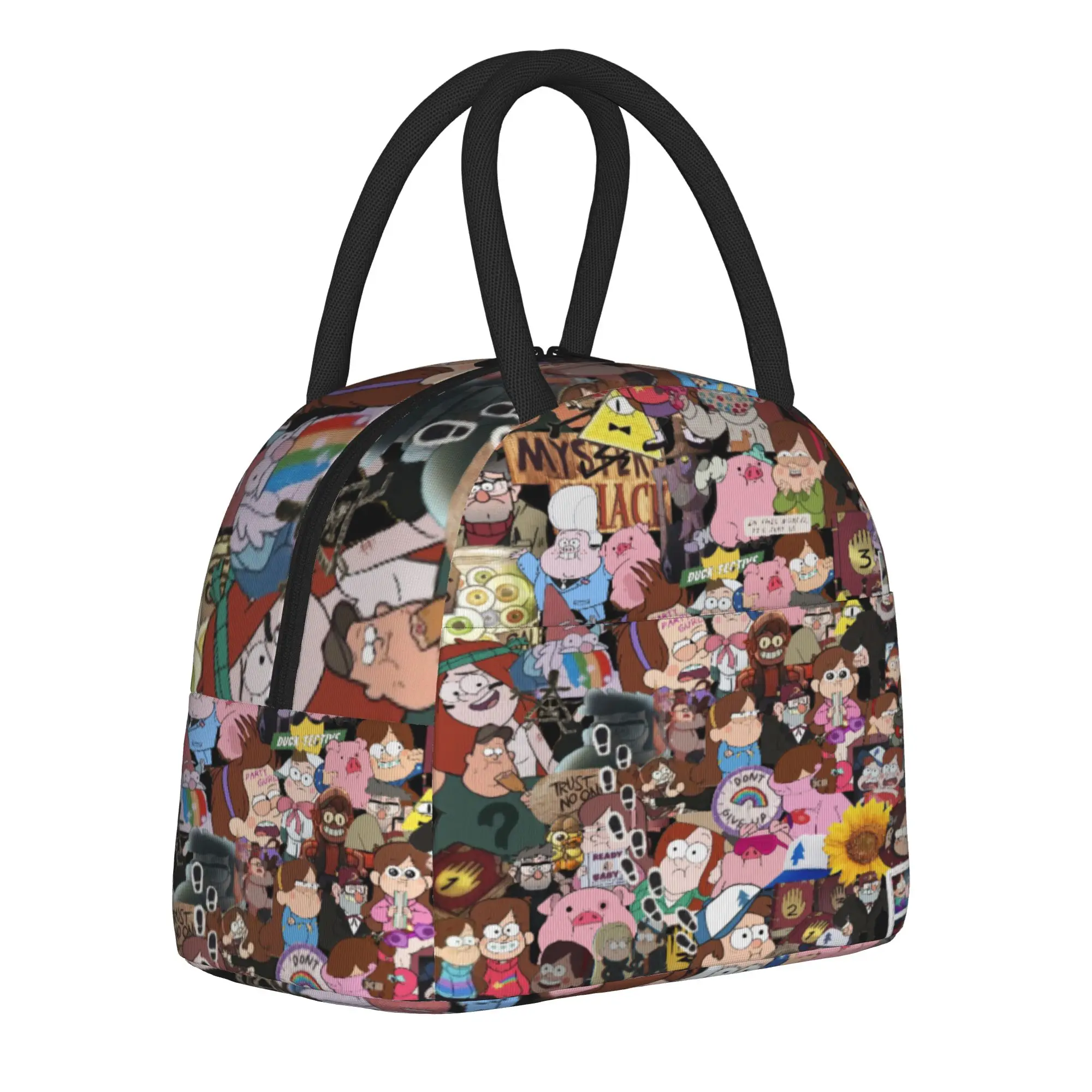 Insulated Lunch Bags Gravitys Falls Accessories  Lunch Container Multifunction Cooler Thermal Bento Box For Travel