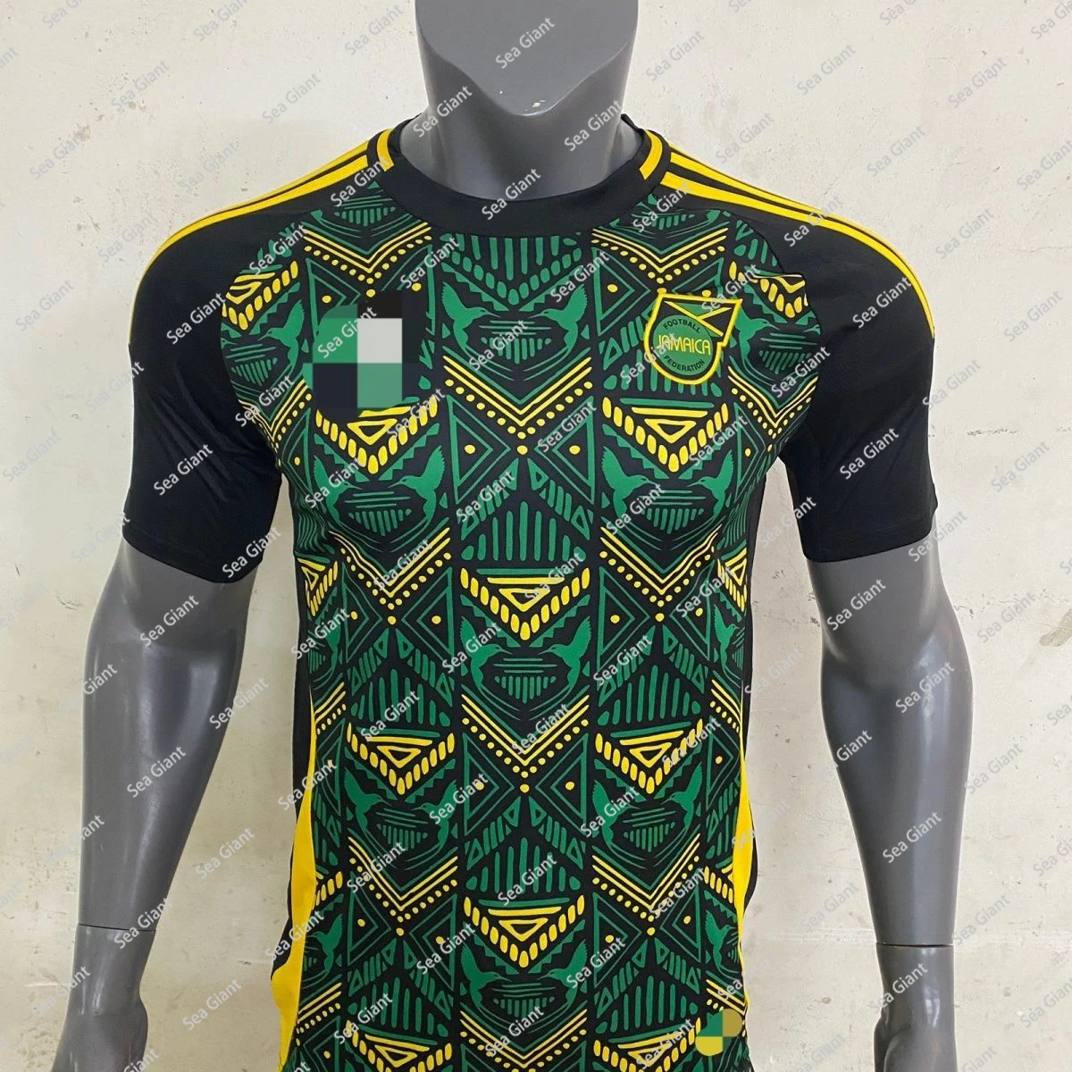 

2425 America's Cup Jamaica Jersey National Team Away Fans Short-sleeved Football Jersey Comfortable Breathable Short-sleeved