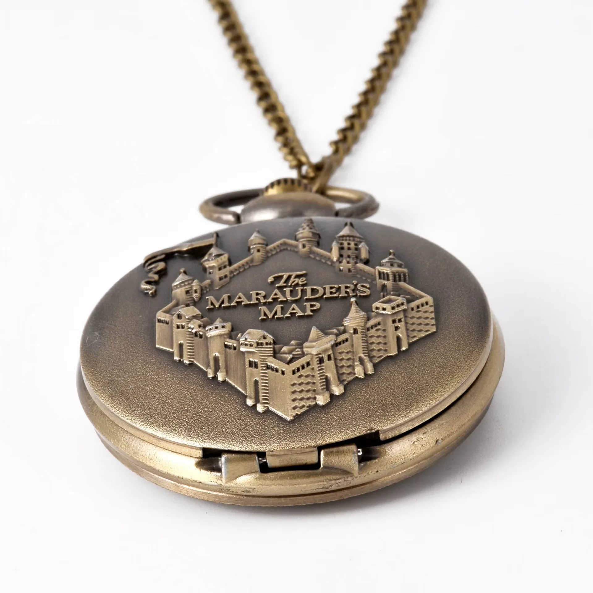 8980Vintage large pocket watch bronze wall men and women simple simple