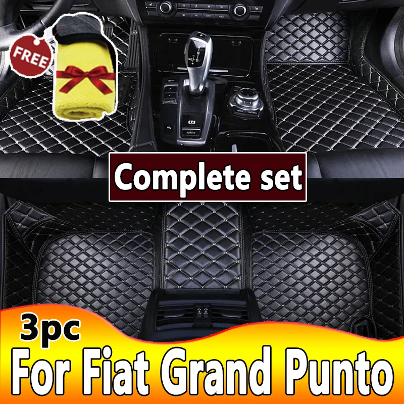 Car Floor Mats For Fiat Grand Punto Project 199 2005~2009 3door Tapetes Para Carro Alfombrillas Coche Car Mats Car Accessories