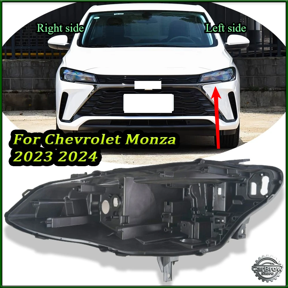 Headlamp Base Headlight Rear Shell For Chevrolet Monza 2023 2024 Replace Headlight House Black Rear Shell