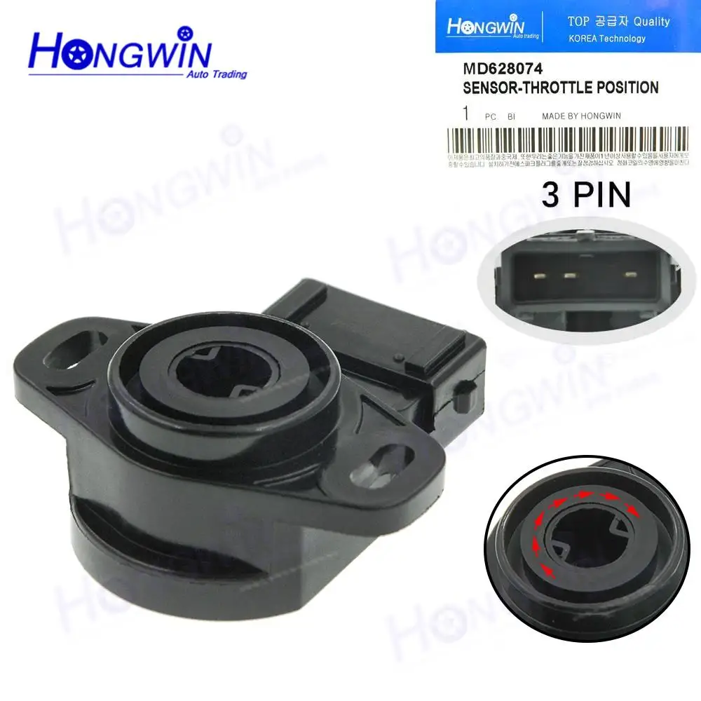 

Датчик положения дроссельной заслонки MD628074 для Mitsubishi Lancer, Grandis, Outlander, Pajero, Starwagon, Galant, J5645001, MD628186, MD628227