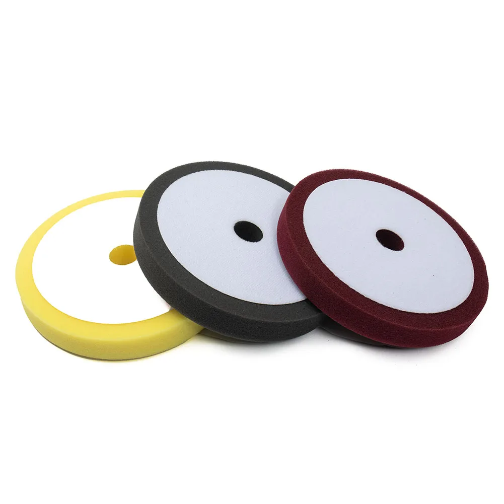 3pcs/set Sponge Buffing Pads Car Polisher Waxing Pads Buffing Kit Home Foam Polishing Pads Kit Car Waxing Sanding Disc Tool Part