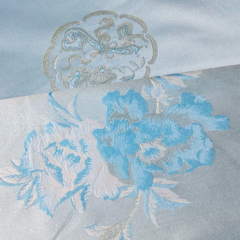 

Hairpin Flower Dawn Dream Jacquard Satin Imitation Song Brocade High Density Chinese Style Fabric for Top Vest Garment Wholesale