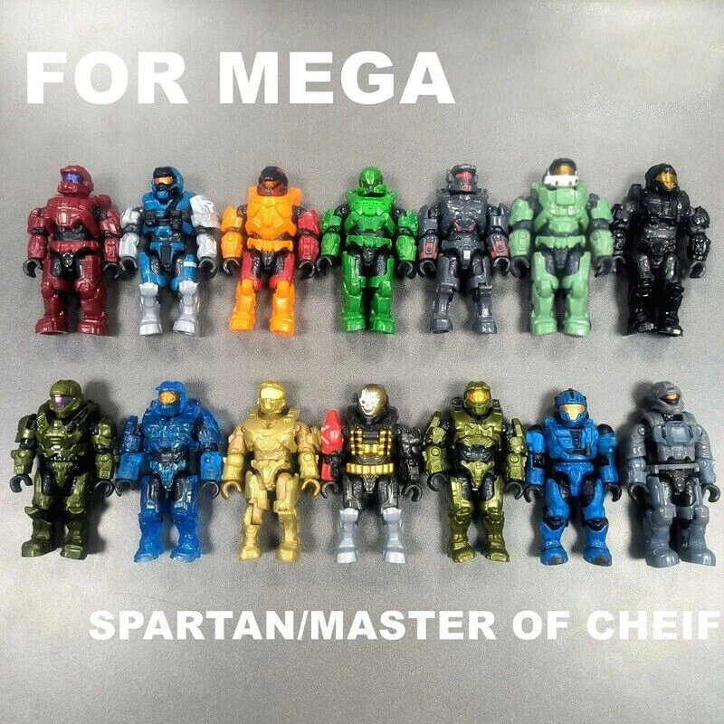 Mega Construx Bloks Tribute Mark V Spartan Master of Chief Action Figures