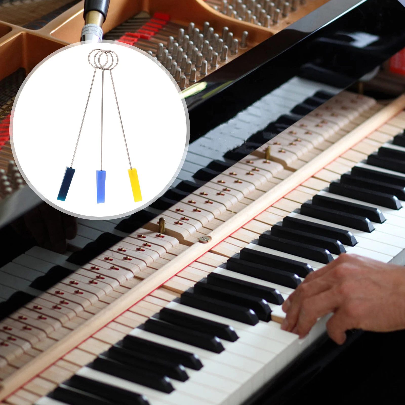 

Piano Tone Stopper Tuner Spanner Damper Kit Mutes for Tool Fixing Supplies Repair Accessories Music Tuning