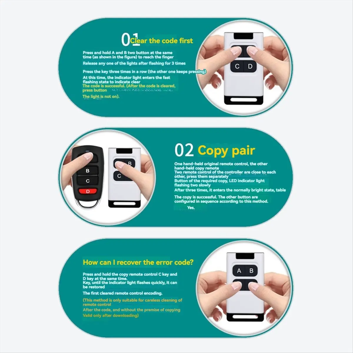 

2025 New 10PCS 433Mhz Remote Control Duplicator Garage Door Remote Control for Garage Electric Car Projector Electric Curtains