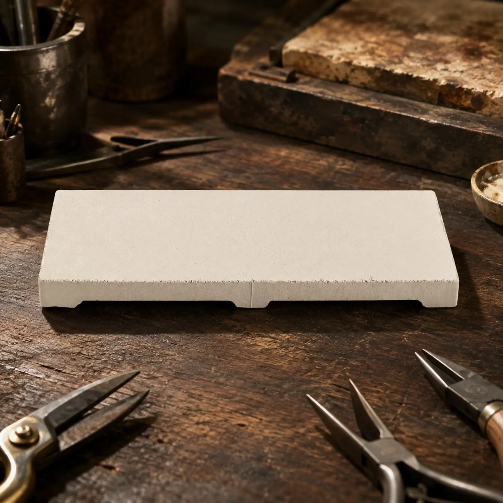 Jewelry Soldering Brick Quartz Block Heat Insulation Refractory Work Surface for Brazing Gold Silver Metalwork