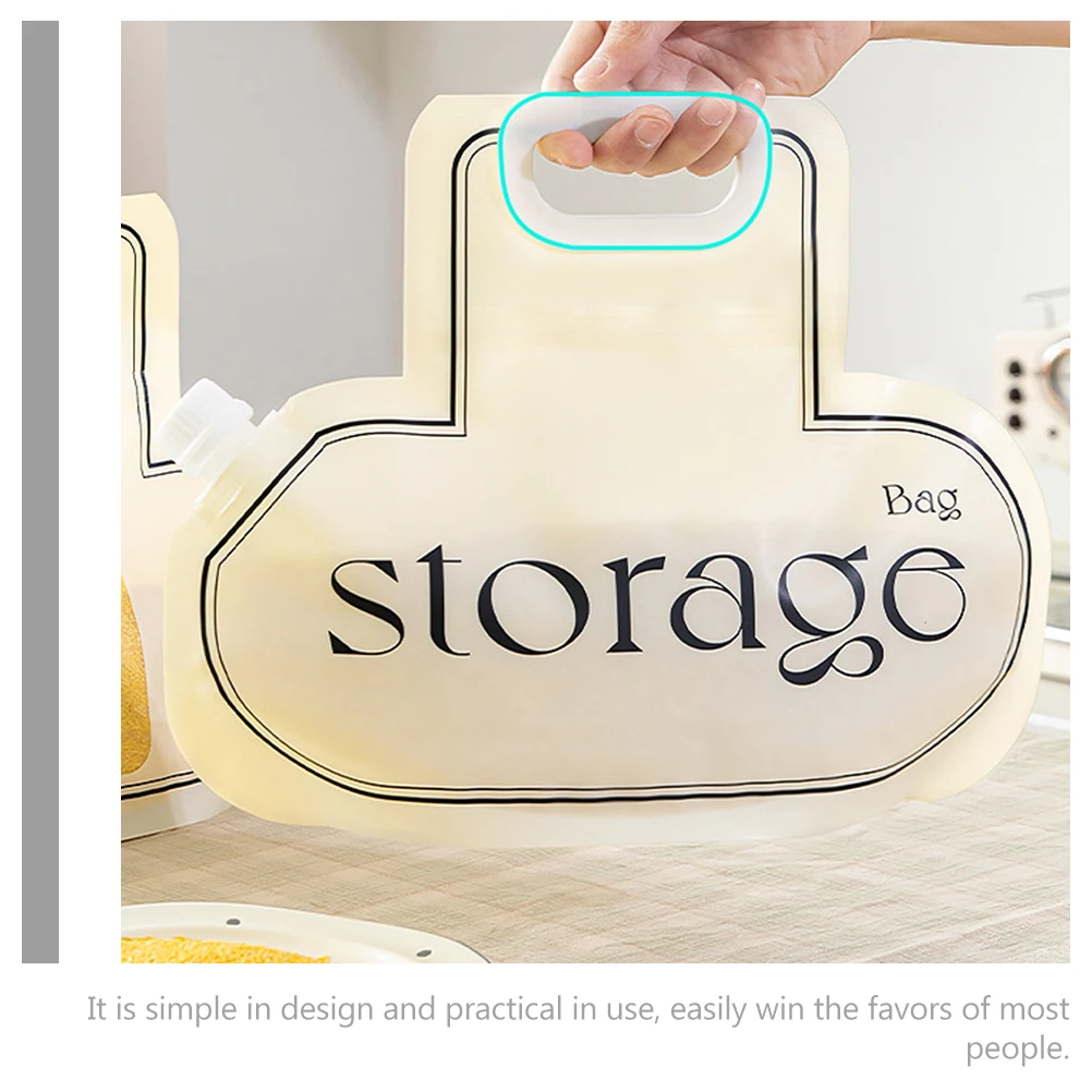 

2pcs Food Grade Sealable Bags 10X15Cm For Rice Cereals Coffee Nuts Spices Storage Grain Pouches Stand Food Bag Reusable