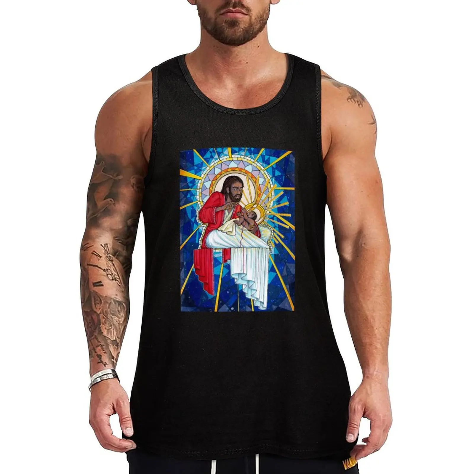 

The Trinity Tank Top Bodybuilding shirt sports t-shirts for men anime t-shirts sleeveless tshirts for men