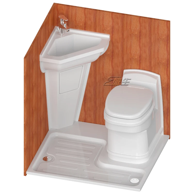 RV الحمام الثلاثي حوض غسيل حوض غسيل أجزاء الحمام أجزاء نفطة الحمام RV تعديل الملحقات #5