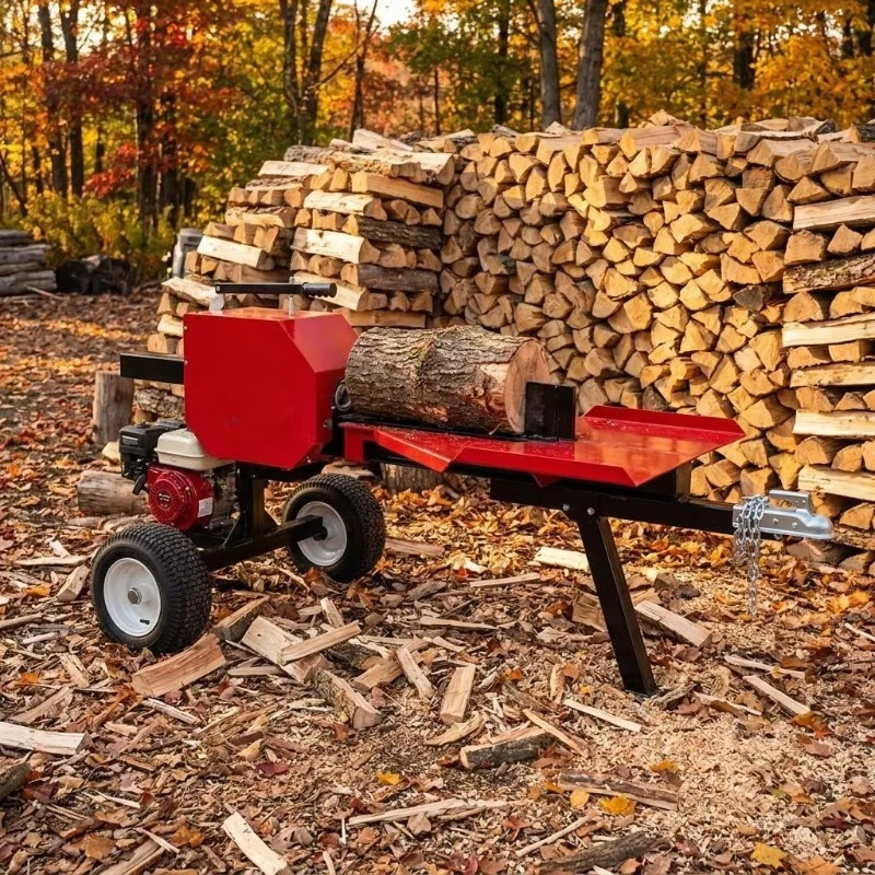 40T Log Splitter 6.5HP  Wood Splitter Super Fast 3 Seconds Cycle Time Mechanical Splitting Dual 40kg Flywheel