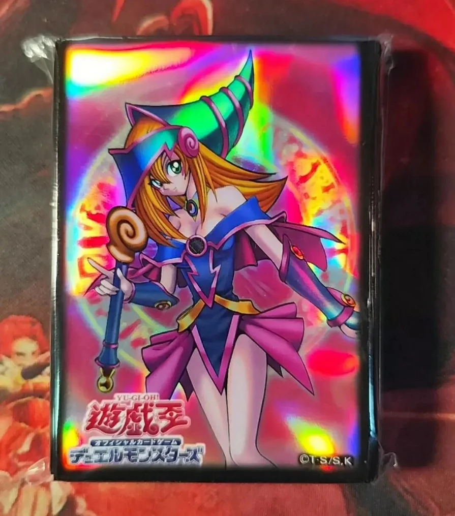 

55Pcs Yugioh KONAMI Duel Monsters 15th ANNIVERSARY 15AX Dark Magician Girl Collection Official Sealed Card Protector Sleeves