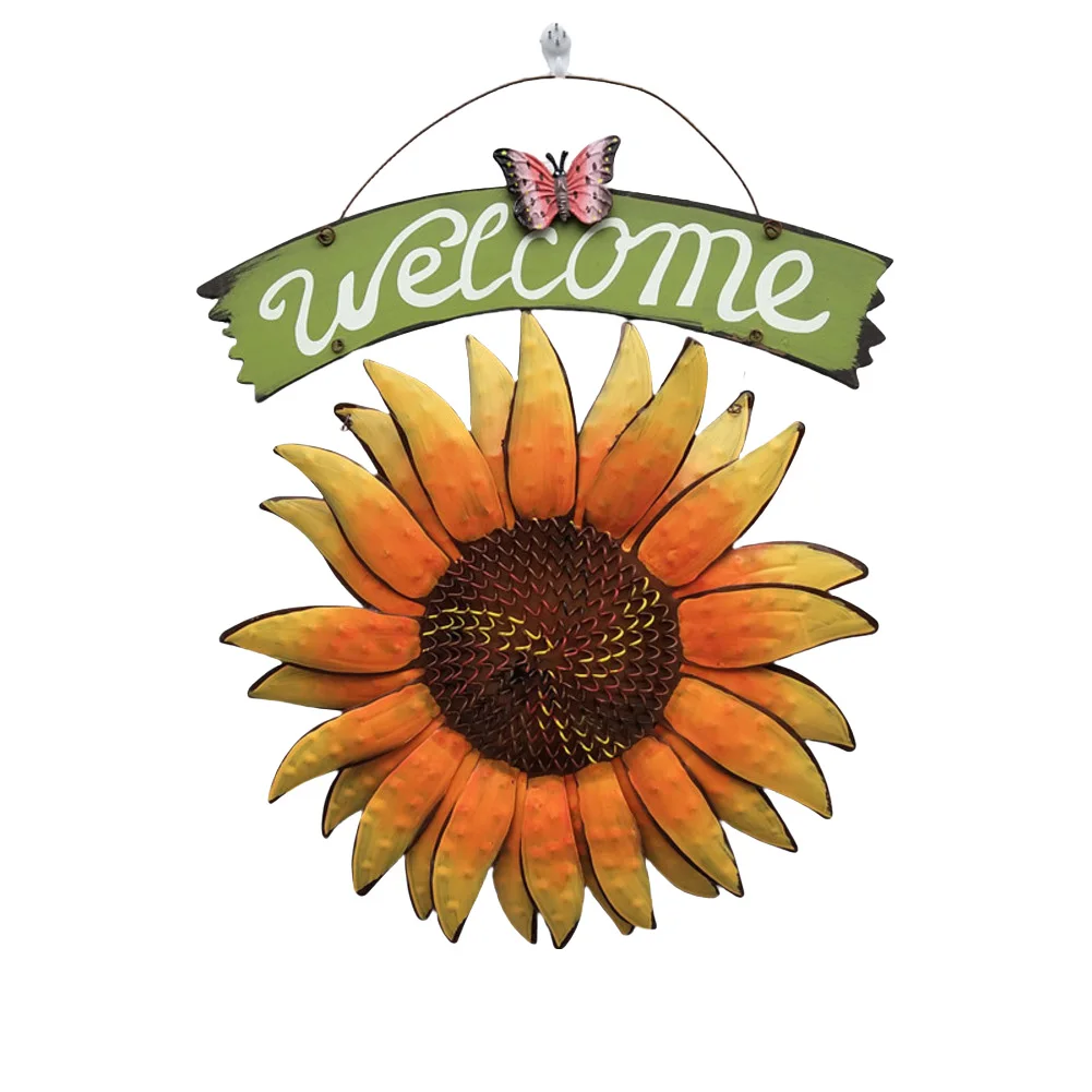 

For Birthdays Garden Decoration Metal Hanging Plaque Enhance Entryway Charming Entryway Decor Easy Installation