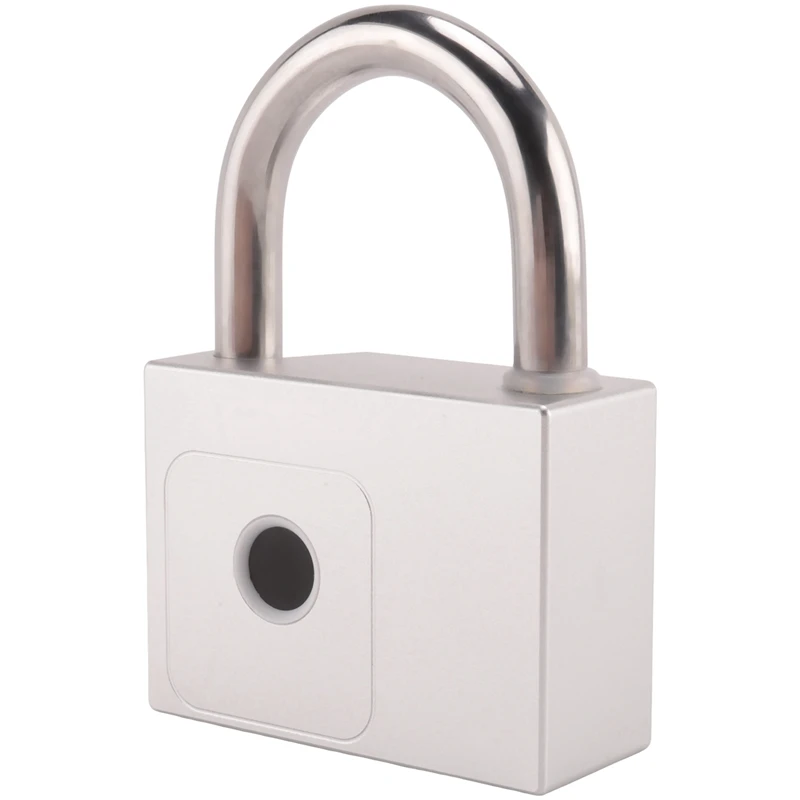 1 Piece Smart Fingerprint Printing Padlock IP65 Waterproof Tuya Bluetooth USB Rechargeable Key Unlock Anti-Theft Bag Cabinet