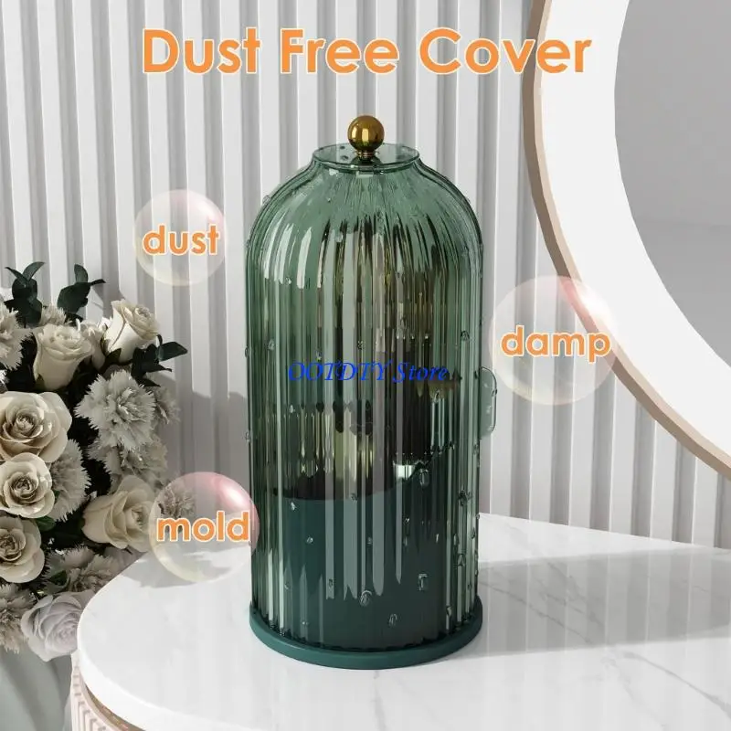 

367A Modern Plastic Rotating Storage Rack for Bathroom Accessories Organization