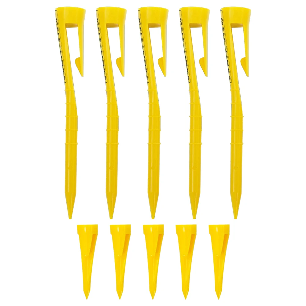 10 Pcs More Stable Golf Tees Portable Golf Plastic Tees with Hook Clip Pocket Tees Golf Practice Accessories Gifts for Golfers