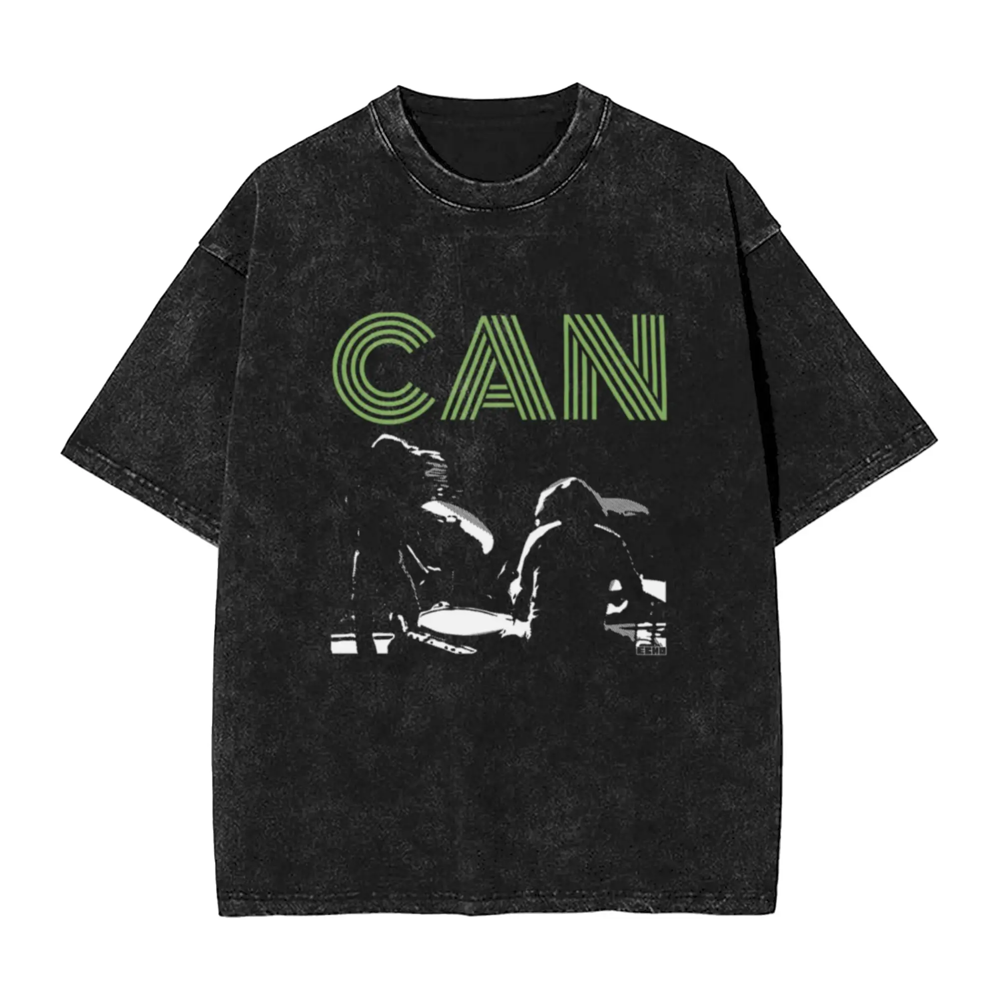 CAN (the band) Unique Chic A T-Shirt Oversized Short Sleeve Cotton Tees Tops