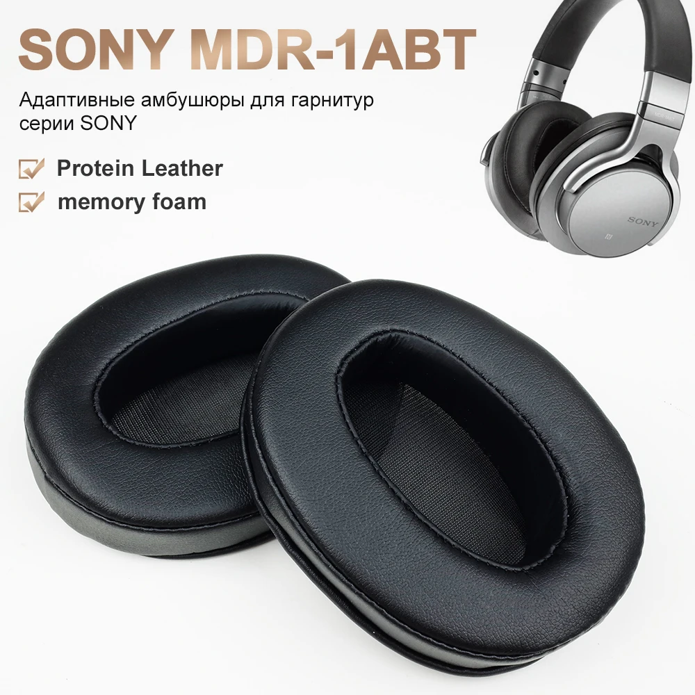 

Earpads with SONY MDR-1ABT Protein leather Memory foam Ear Pads Cushions Replacement Over-Ear Headphones Soft Pro