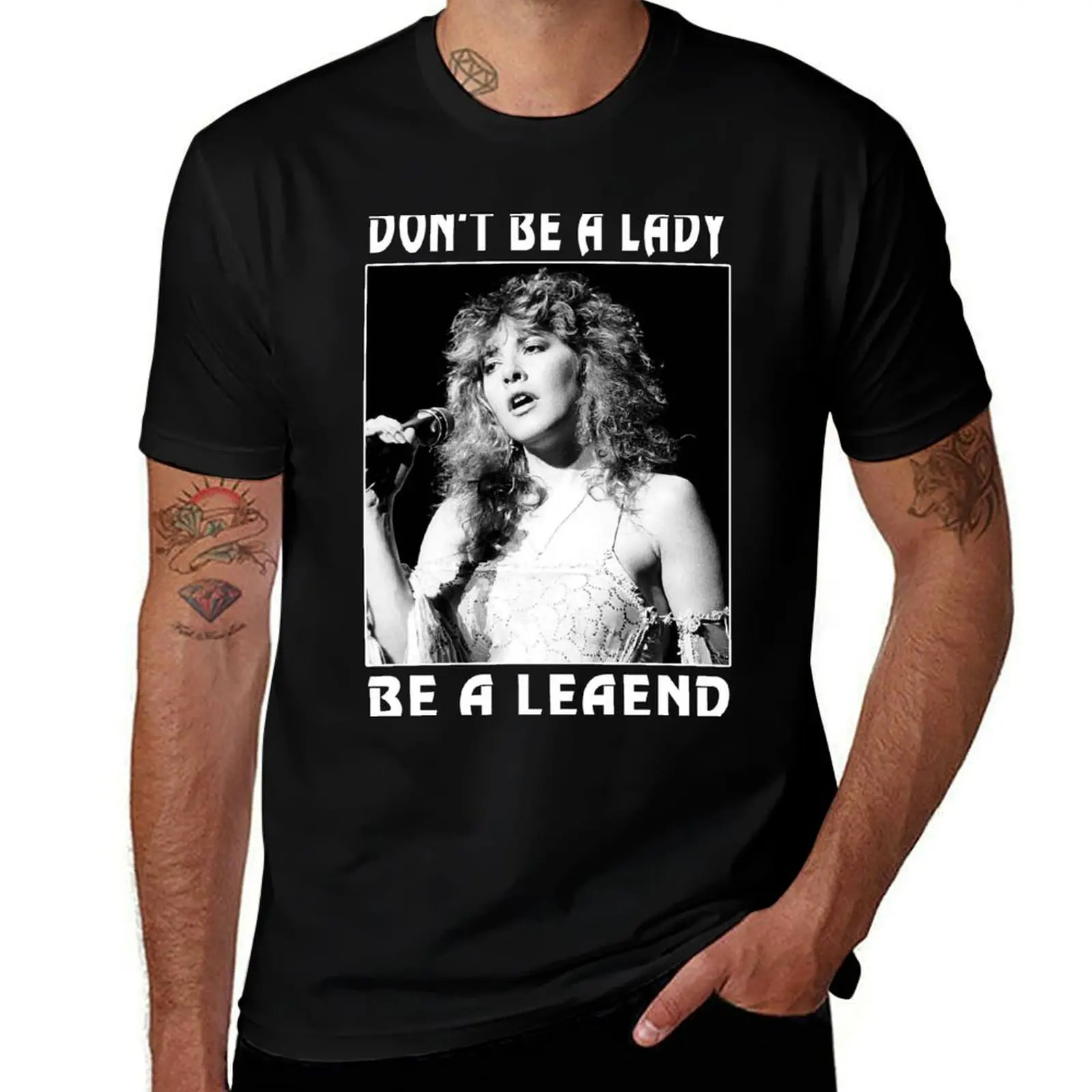 Don't Be A Lady Stevie Nicks Shirt For Men Women Girls Tee T-Shirt cotton t shirt man t shirts with prints T-shirt
