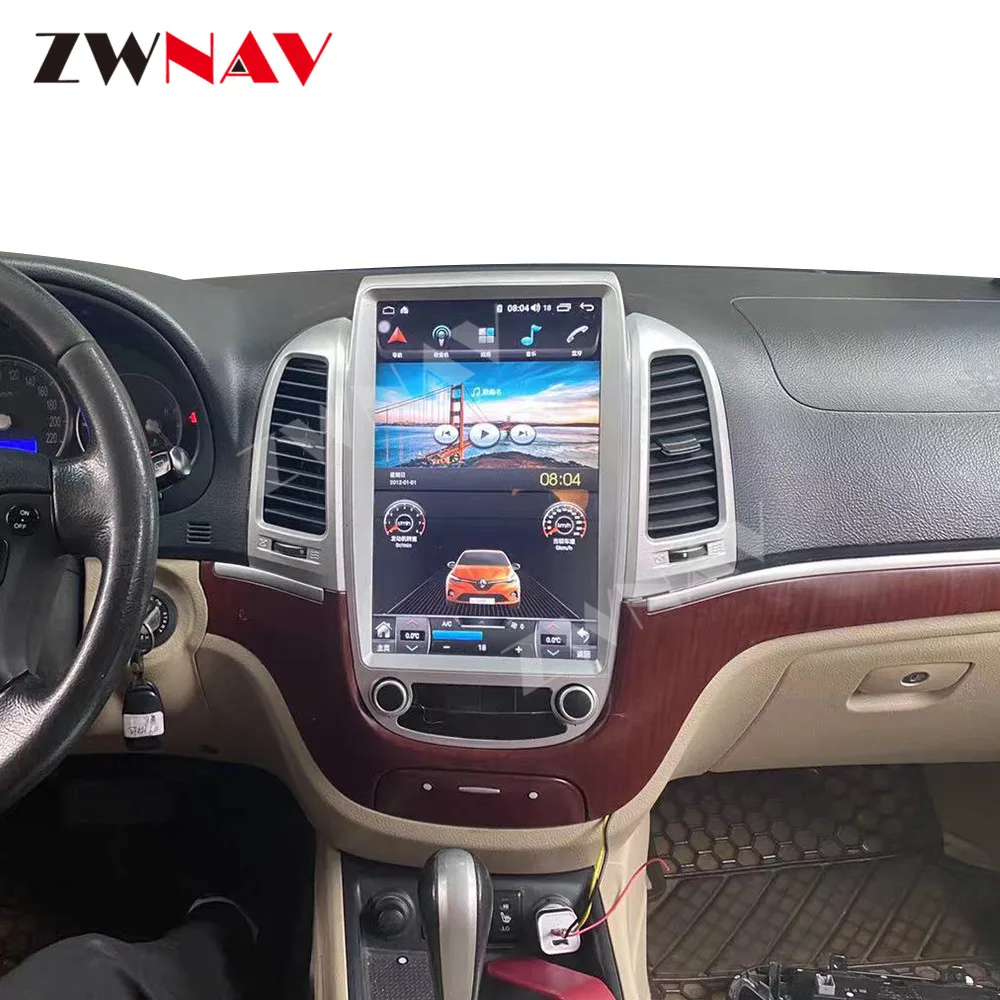 Android 11รถวิทยุสำหรับ Hyundai Santa Fe 2 2006 2007 2008-2012เครื่องเล่นวิดีโอมัลติมีเดีย DVD นำทาง GPS wiFi Head Unit