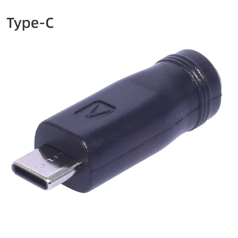 DC5521 Power Adapter Type-C/Mini USB /Mirco USB Charging Connector Safe and Faster Converter for Phone Tablets