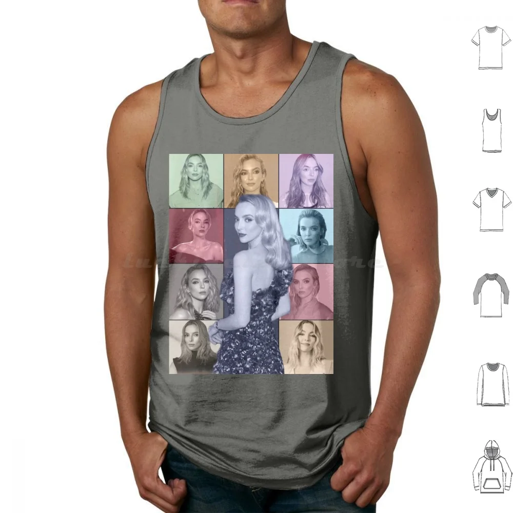 Jodie Comer ( The Eras Tour Edition ) Tank Tops Print Cotton Jodie Comer Killing Eve Villanelle Villaneve Prima