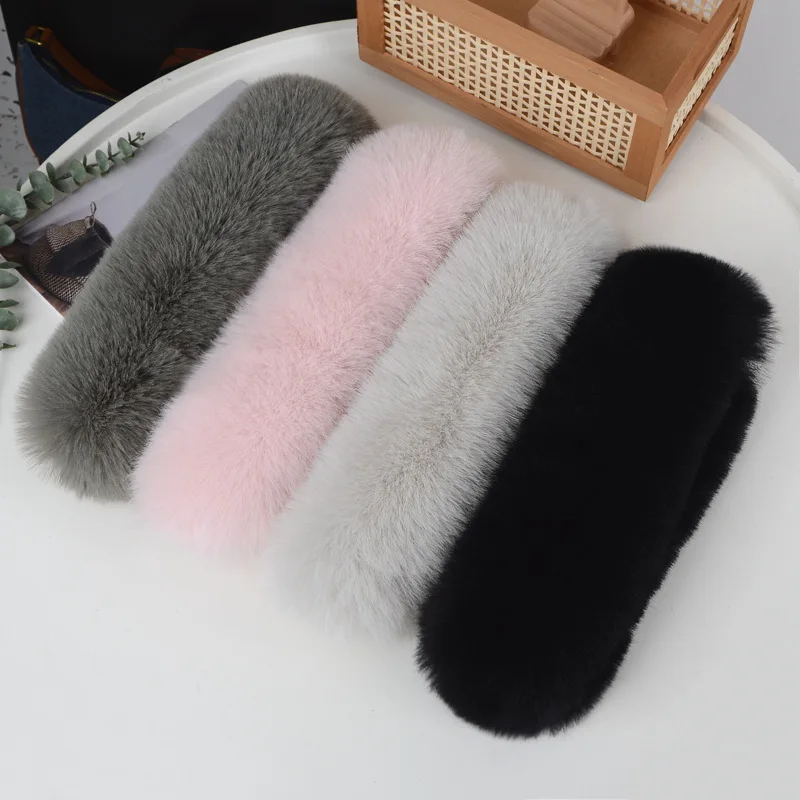 Magnet Suction Buckle Korean Style Scarfs Imitation Fox Hair Neck Protection Neck Shawls  Women Winter Thickened Warm Fur Scarf