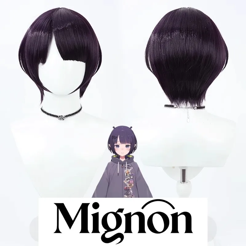 

Hololive VTuber Ninomae Ina'nis cosplay wig casual short hair Halloween gift
