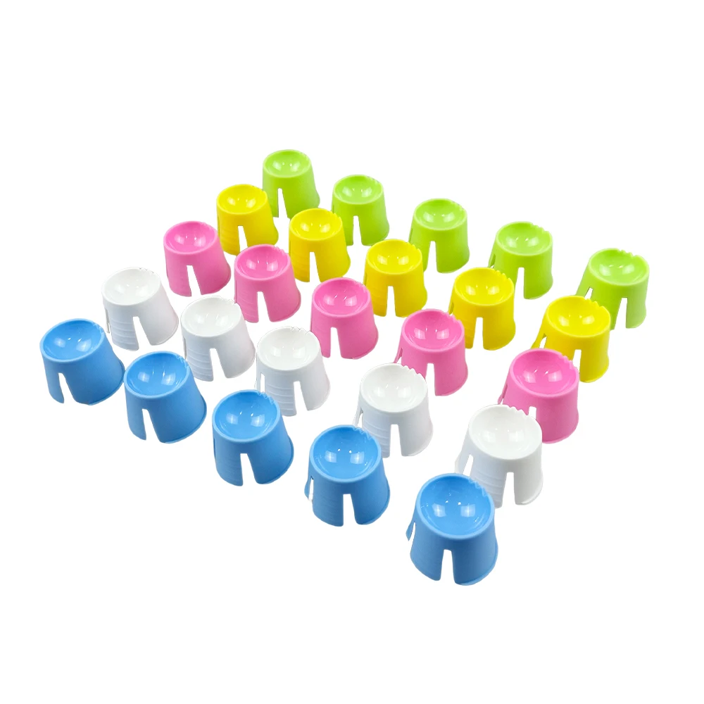 100pcs Dental Disposable Mixing Cups Mini Plastic Mixing Bowl Dentistry Lab Plaster Impression Mixing Cosmetic Tatoo Dappen Dish