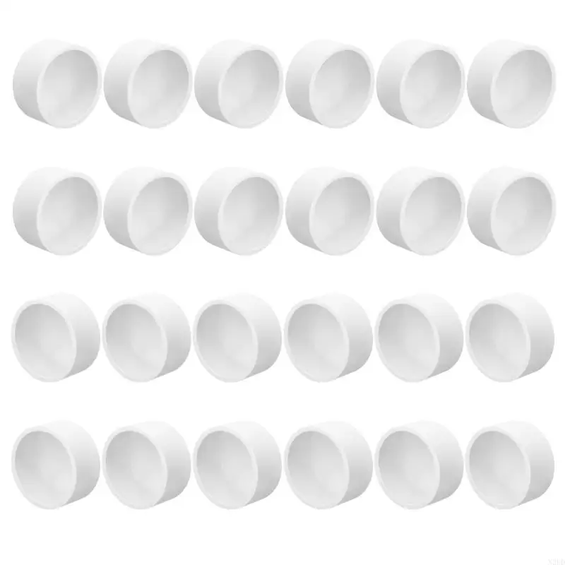 24 peças Tampa tubo PVC Acessórios