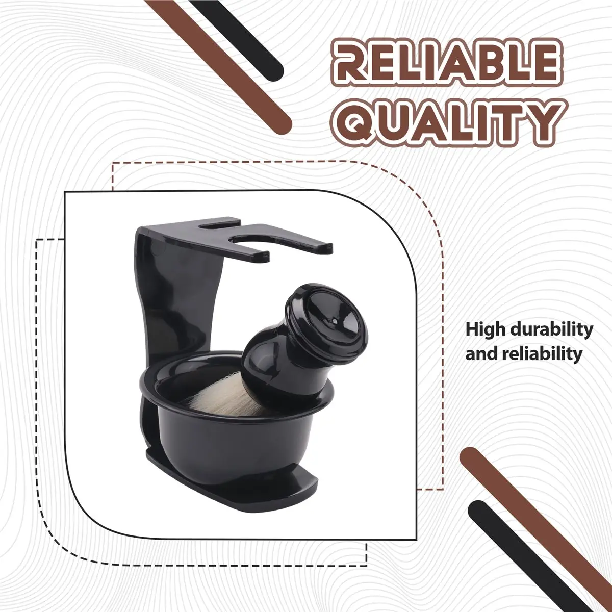 A24I Men'S Shaving Bowl Brush Set Barber Shop Shaving Tools Washing Face Shaving Bowl Brush