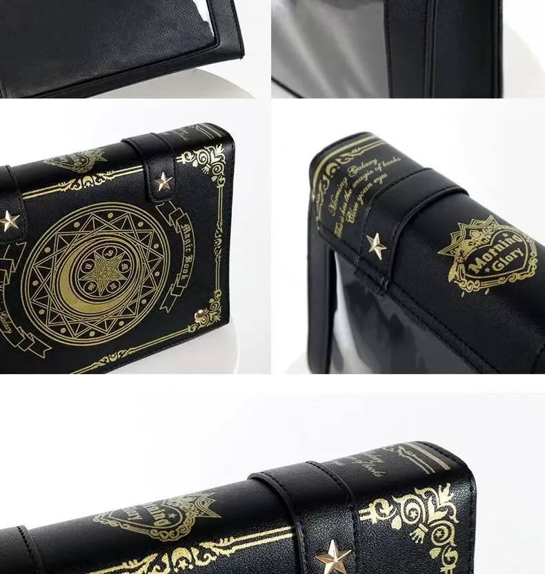 Anime Cosplay Magic Grimoire Rucksack Niedliche transparente Umhängetasche für Frauen Große Kapazität Studenten-Büchertasche für den täglichen Gebrauch – Detail 17