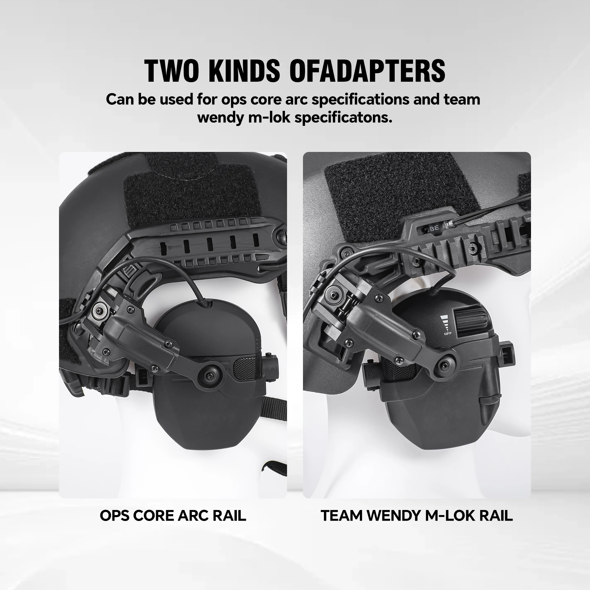 

Активные наушники для стрельбы с креплением на шлем, электронная защита слуха, шумоподавление, активные наушники для охоты