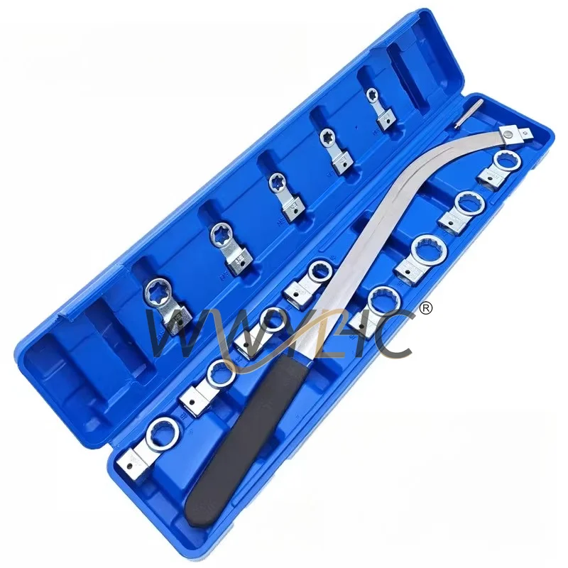 Clé de réglage de courroie de moteur automobile, ensemble de 15 outils spéciaux pour poulie, clé de tension de courroie de galet