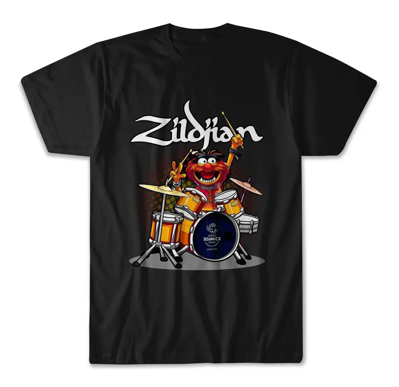 

Zildjian Animal Drummer Cymbals T-Shirt Size USA