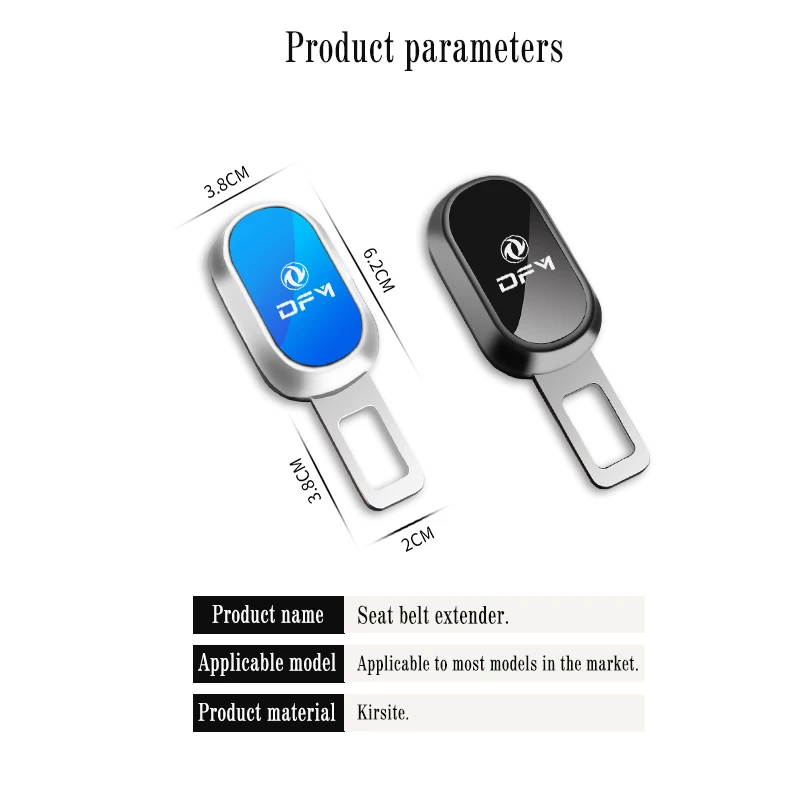 1/2PCS Car Seat Belt Clip Extender Safety Belt Cover Seat Belt Padding For Dongfeng DFM AX7 H30 S30 DFSK SX5 SX6 AX4 P11 - view 6