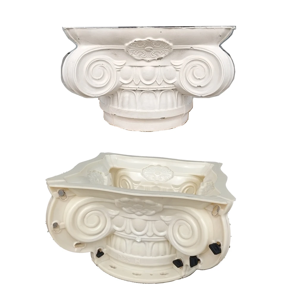 2025 New Roman Column European Column Head Round Roman Pillar Foot Mold European Villa Gate Cement Column Dec