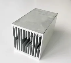 High power triode cooling aluminum sheet thickened 99*93*100mm air-cooled radiator wind tunnel cooling aluminum custom heatsink