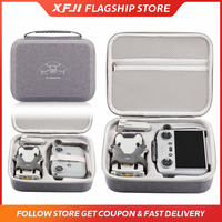 XFJI Carrying Case for DJI Mini 4 Pro RC 2/RC N2 Storage Bag Mini 4 Pro Drone Accessories Snowflake Cloth Splash-proof Handbag