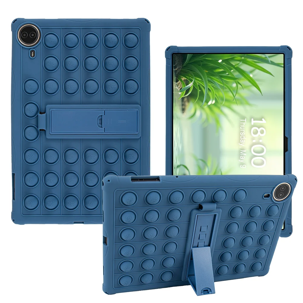 

Kids Safe Tablet Case For Teclast T70 14 inch Adjustable Kickstand Soft Silicone Cover Shockproof Skin Friendly Lightweight Capa
