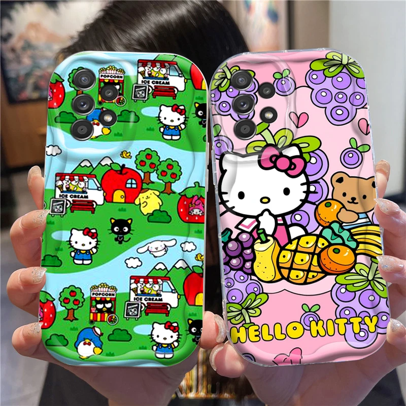 

Hello Kitty Cartoon Popular For Samsung A55 A54 A53 A52 A35 A34 A33 A32 A25 A24 A23 A22 A21S A15 A13 A14 5G Wave Oil Funda