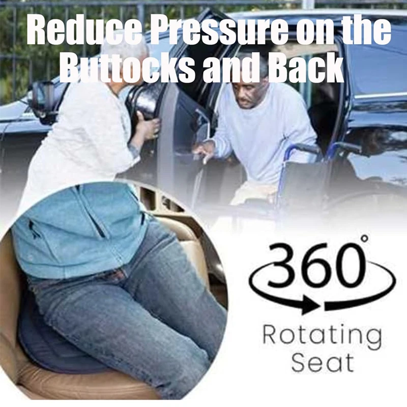 Coussin de siège de voiture rotatif à 360 °, siège de voiture rotatif à 360 °, coussin antidérapant