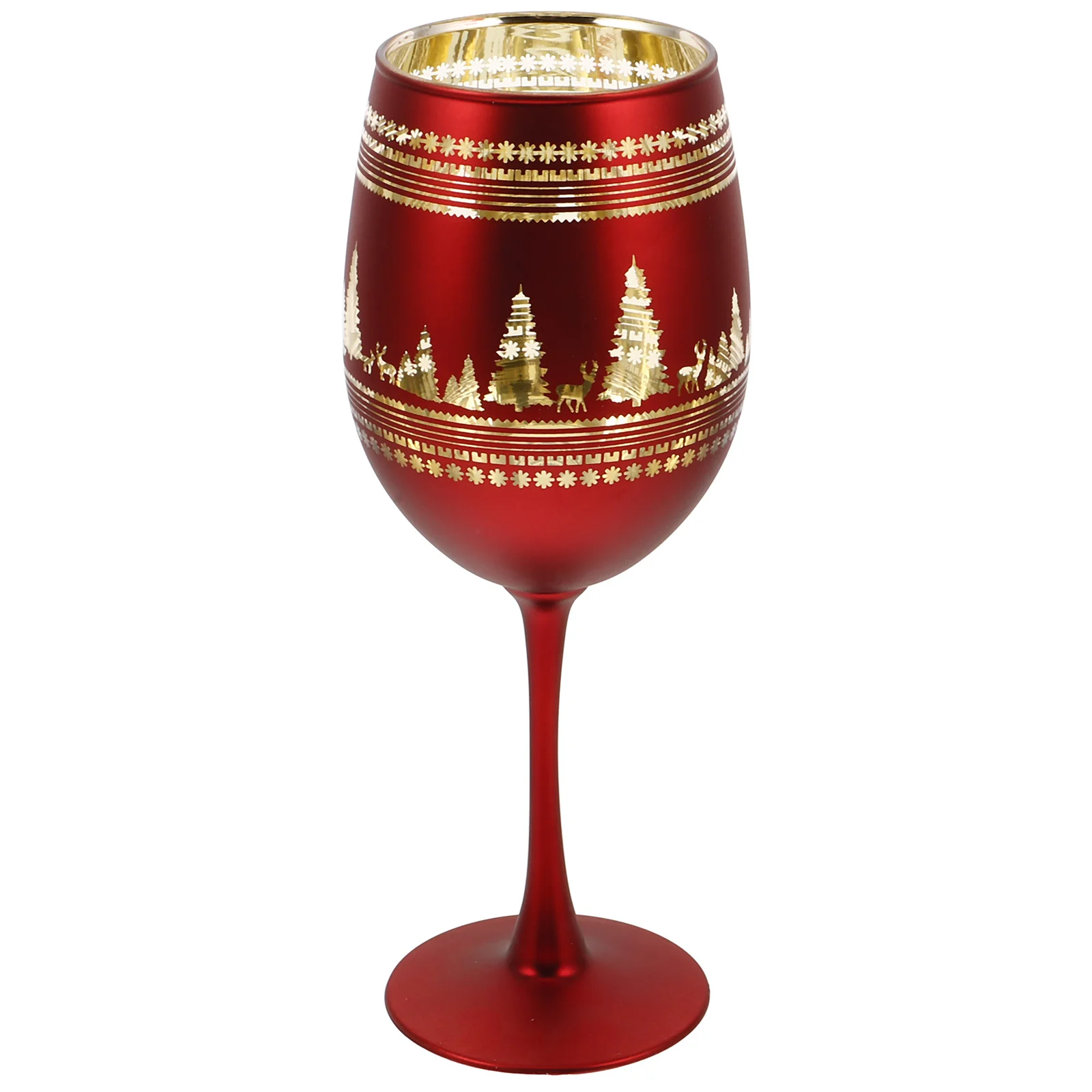 

Festive Christmas Wine Glasses with Premium Stemmed Glassware for Brandy Cocktails and Holiday Dinners