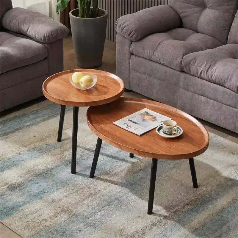 

Safe Light Luxury Nordic Living Room Coffee Table Household Round Small Tea Multifunctional Creative Small Round