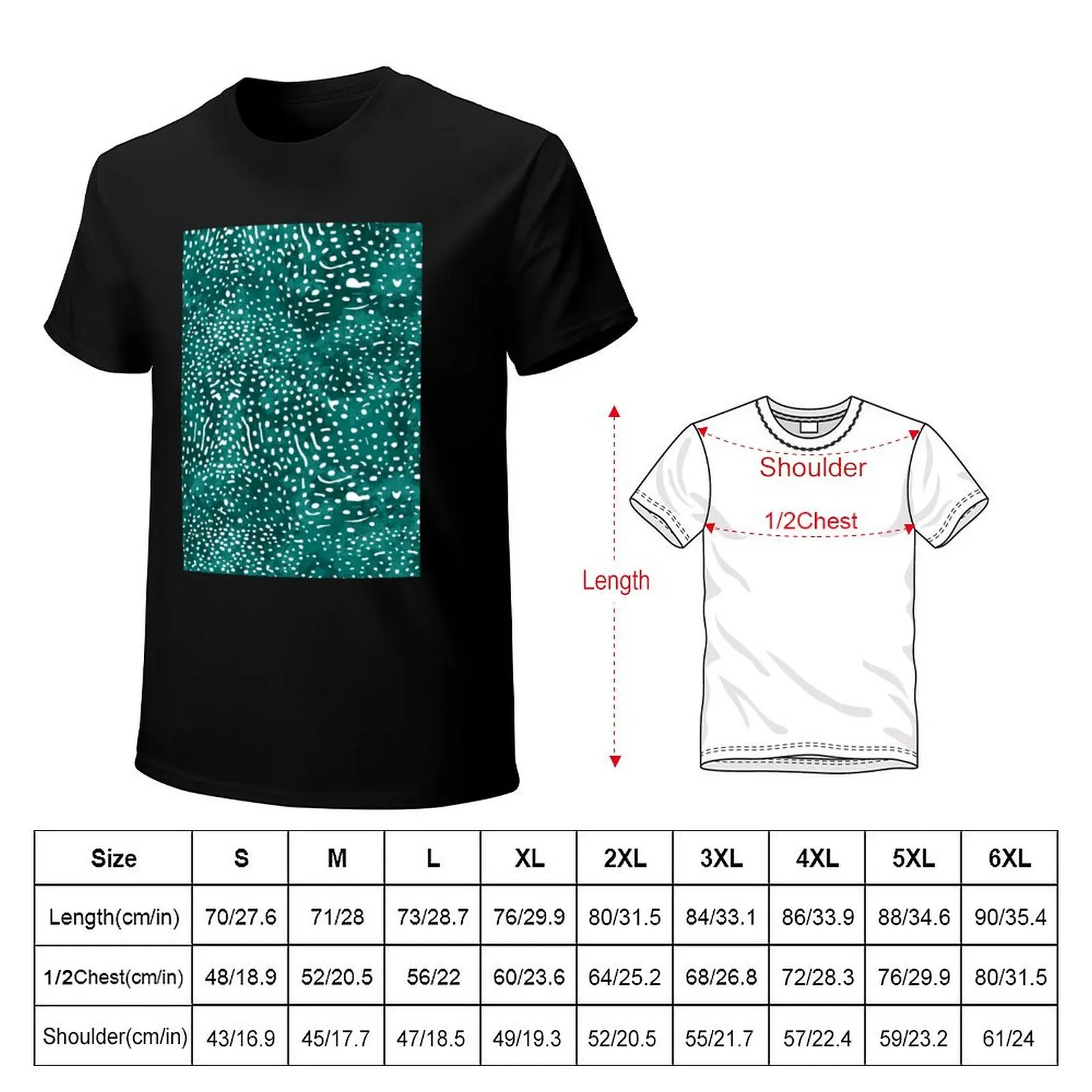 Whale Shark Skin in Teal T-Shirt vintage clothes graphics fruit of the loom mens t shirts