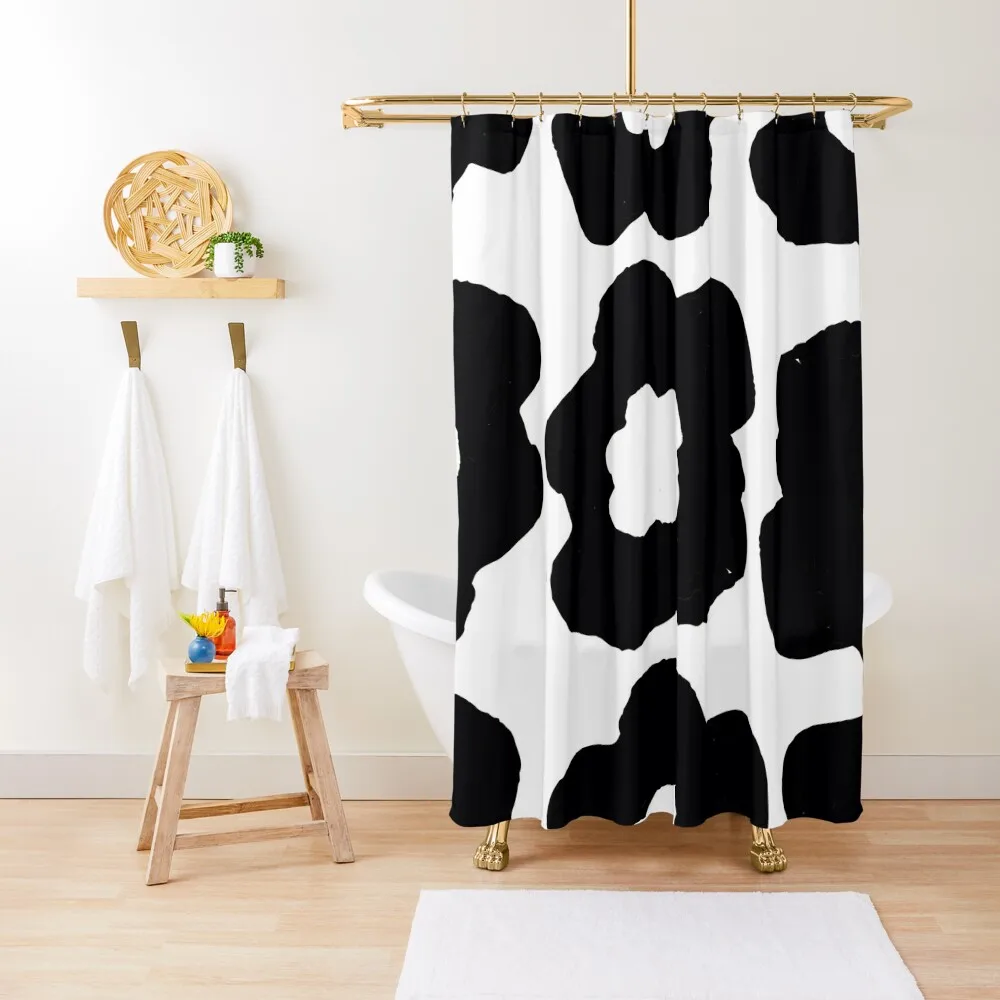 

Большие ретро цветы черно-белые занавески для душа ванная комната деко для душа для ванной комнаты занавеска