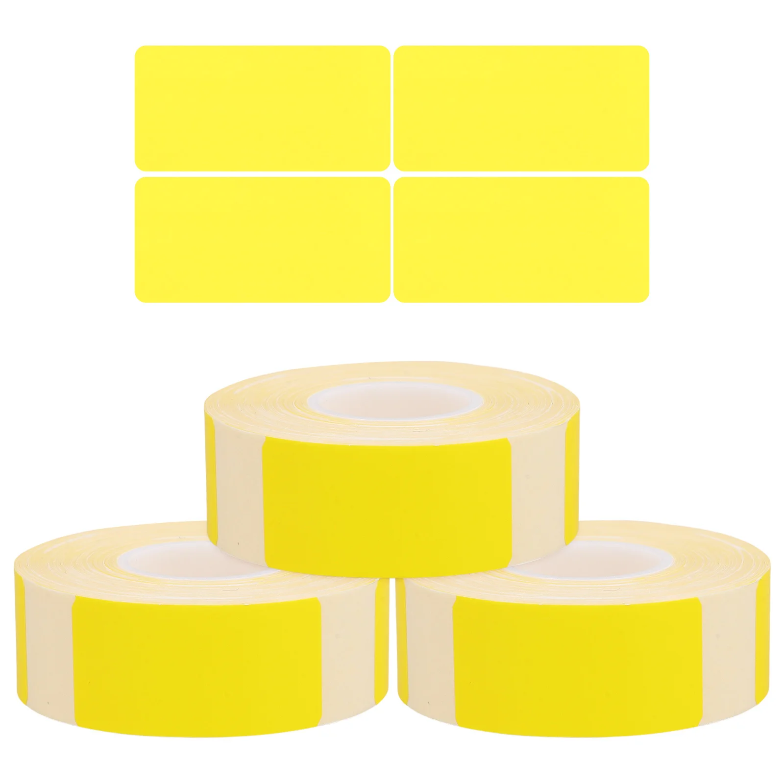 

3 Rolls Label Coloured Sticky Labels Self-adhesive Home-made Shipping Thermal Print Stickers Labeling Tape Paper