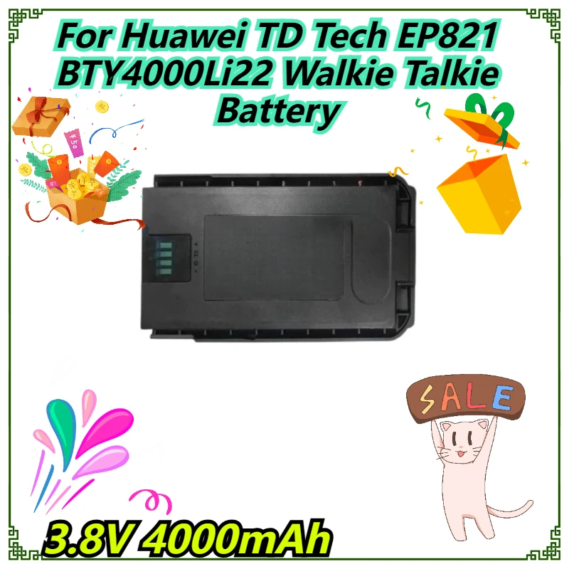 

3.8V 4000mAh For Huawei TD Tech EP821 BTY4000Li22 Walkie Talkie Battery
